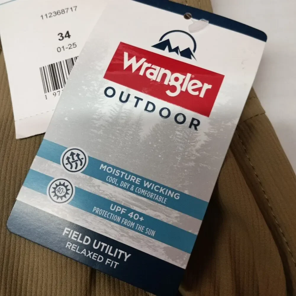 Wrangler Men's Field Utility‎ Shorts Size 34 Elmwood Relaxed